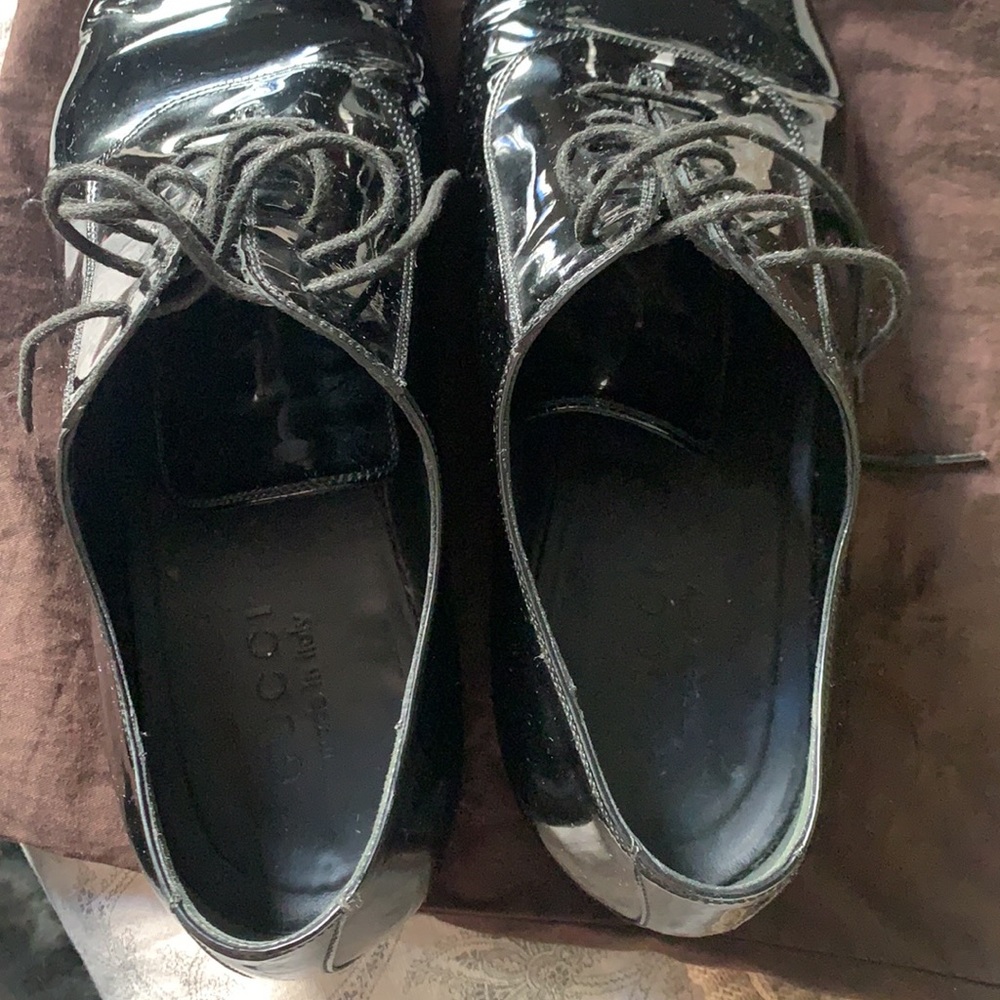 Gucci black patent leather dress shoe Oxford - Picture 5 of 11